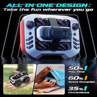 Foto 3 | Foto 3 | Carro de Juguete Deerc Amphibious Mini 4wd Cybertruck - Venta Internacional