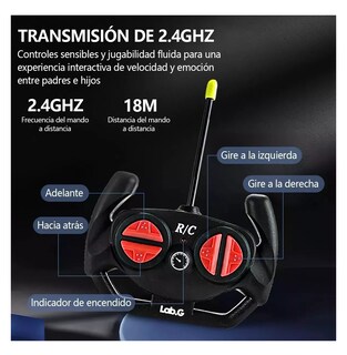 Foto 4 | Foto 4 | Carrito De Control Remoto Lab.g Recargable Rojo