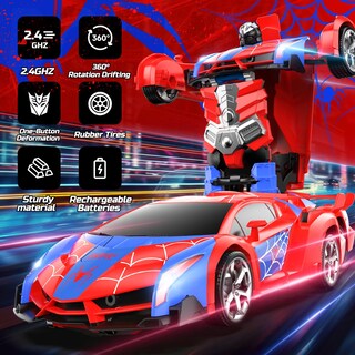 Foto 4 | Foto 4 | Coche Rc De Juguete Deerc Spider Transform Robot 1:18 Para Niños De 3 A 12 Años - Venta Internacional.