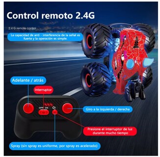 Foto 2 | Foto 2 | Coche Teledirigido Recargable Todo Terreno Belug Steam2.4g Rojo Negro
