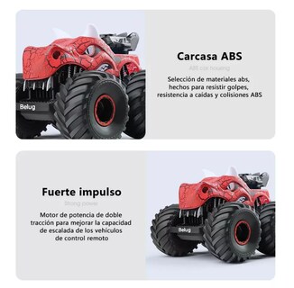 Foto 3 | Foto 3 | Coche Teledirigido Recargable Todo Terreno Belug Steam2.4g Rojo Negro