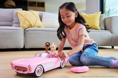 Foto 2 | Foto 2 | Coche De Juguete Hot Wheels Barbie Rc Corvette Con Control Remoto - Venta Internacional.