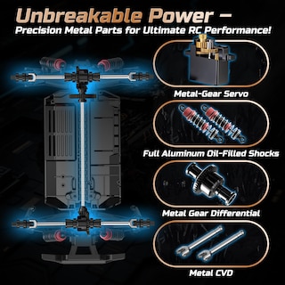 Foto 4 | Foto 4 | Monster Truck Rc Deerc 9309e 1/16 Todo Terreno 40 Kph 4wd Para Adultos - Venta Internacional.