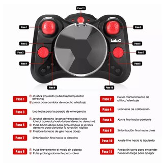 Foto 2 | Foto 2 | Mini Drone Para Niños Principiantes Lab.g 2.4ghz Rc Quadcopter Rojo