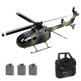 Foto 1 | Foto 1 | Helicóptero Rc Goolrc C186 De Hélice Única, Giroscopio De 6 Ejes, 3 Baterías - Venta Internacional.