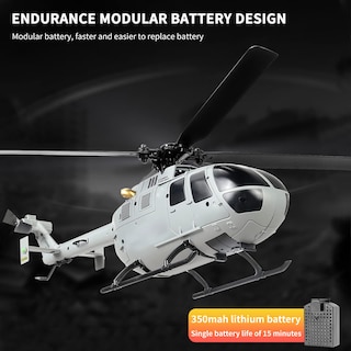 Foto 2 | Foto 2 | Helicóptero Rc Goolrc C186 De Hélice Única, Giroscopio De 6 Ejes, 3 Baterías - Venta Internacional.
