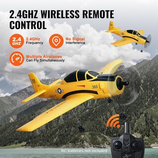 Foto 6 | Foto 6 | Entrenador Rc Plane Vevor T28 De 2,4 Ghz Y 4 Canales Con Estabilizador Giroscópico De 6 Ejes - Venta Internacional.