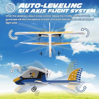 Foto 4 | Foto 4 | Rc Plane Deerc Con 3 Baterías Y Estabilizador Giroscópico De 6 Ejes De 2,4 Ghz - Venta Internacional.