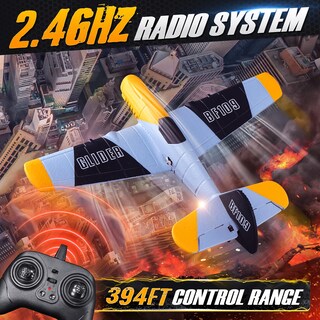 Foto 2 | Foto 2 | Rc Plane Bezgar De 3 Canales Para Niños Con Control Remoto Giroscópico De 6 Ejes - Venta Internacional.