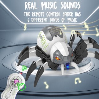 Foto 6 | Foto 6 | Robot Realista Spider Deerc Con Control Remoto Con Aerosol Y Luces - Venta Internacional.