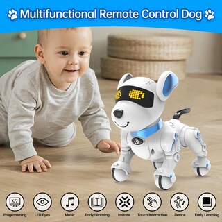 Foto 7 | Foto 7 | Juguete De Control Remoto Robot Dog Dwi Dowellin Para Niños De 8 A 12 Años - Venta Internacional.