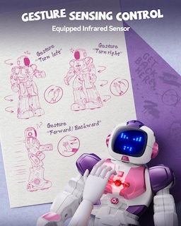 Foto 5 | Foto 5 | Robot Toy Ruko 6088 Dancing For Girls With App Control Pink - Venta Internacional.
