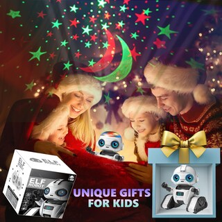 Foto 6 | Foto 6 | Robot De Juguete Aikmi Recargable Con Proyector De Luz Nocturna Para Niños - Venta Internacional.