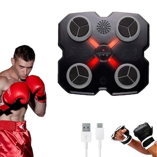 Foto 1 | Foto 1 | Máquina De Boxeo Musical Inteligente De Pared , Luces Led Y Carga Usb – Entrenamiento En Casa Y Gimnasio