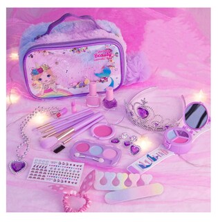 Foto 5 | Foto 5 | Juego de Maquillaje Lavable con Bolsa Morada Seguro y Divertido para Niñas