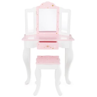 Foto 6 | Foto 6 | Kids House Princess Dream, Tocador De Juguete Con 3 Espejos, Salón De Belleza Para Niñas, Vanity Set, Incluye Banco Y Accesorios