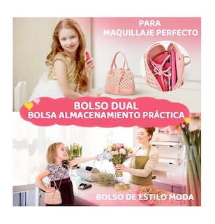 Foto 4 | Foto 4 | Juguetes Princesas Maquillaje Niña Con Teléfono Y Billeteras Rosa
