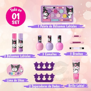 Foto 3 | Foto 3 | Estuche de Maquillaje Infantil con Diseño Kuromi