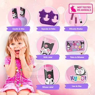 Foto 4 | Foto 4 | Estuche de Maquillaje Infantil con Diseño Kuromi