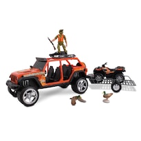 Playset Nkok Realtree a Escala 1/18 con Jeep Wrangler RT y ATV - Venta Internacional