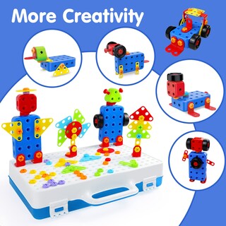Foto 3 | Foto 3 | Juego De Brocas De Construcción Aotipol Stem Toy 232 Piezas Para Niños De 3 A 8 Años - Venta Internacional.