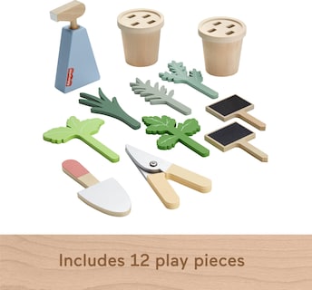 Foto 5 | Foto 5 | Juego De Herramientas Y Jardín De Hierbas De Juguete Fisher-price Wood, 12 Piezas, 3+y - Venta Internacional.