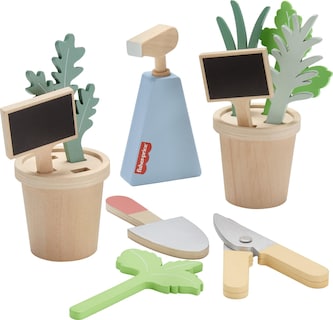Foto 6 | Foto 6 | Juego De Herramientas Y Jardín De Hierbas De Juguete Fisher-price Wood, 12 Piezas, 3+y - Venta Internacional.
