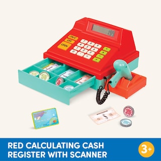 Foto 5 | Foto 5 | Caja Registradora De Juguete Battat Red Con Dinero, Tarjeta De Crédito 3+ - Venta Internacional.
