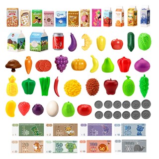 Foto 5 | Foto 5 | Set de Carrito de Compras para Niños Jovow con Comida Simulada para Niños Tamaño 3+ - Venta Internacional