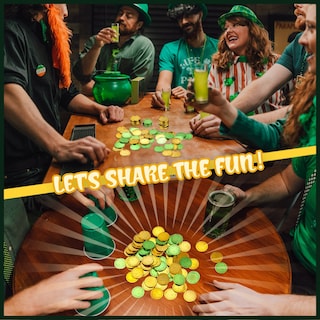 Foto 5 | Foto 5 | Monedas Decorativas De Plástico Skylety Para El Día De San Patricio, 50 Unidades - Venta Internacional.