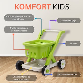 Foto 3 | Foto 3 | Carrito Infantil De Supermercados Komfort Con Sonidos
