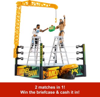 Foto 3 | Foto 3 | Anillo Playset Mattel Wwe Money In The Bank Con Accesorios - Venta Internacional.