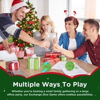 Foto 4 | Foto 4 | Juego De Dados: Intercambio De Regalos De Papá Noel Para La Fiesta De Navidad - Venta Internacional.