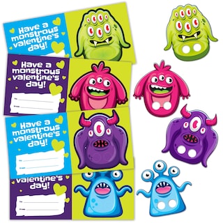 Foto 5 | Foto 5 | Juego De Tarjetas Para Niños Con Forma De Monster Finger Puppets Para El Día De San Valentín - Venta Internacional.