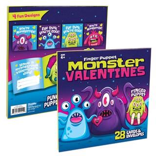 Foto 6 | Foto 6 | Juego De Tarjetas Para Niños Con Forma De Monster Finger Puppets Para El Día De San Valentín - Venta Internacional.