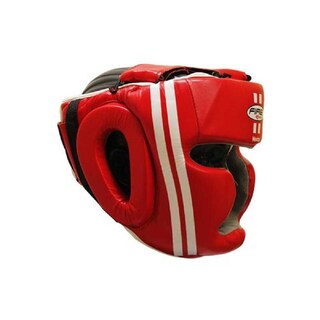 Foto 3 | Foto 3 | Careta Boxeo Fire Sports Piel Pómulos Barbilla Entrenamiento Talla Chica color Rojo