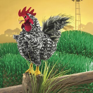 Foto 4 | Foto 4 | Marioneta De Mano Folkmanis Barred Rock Rooster, Negro, Blanco Y Rojo - Venta Internacional.