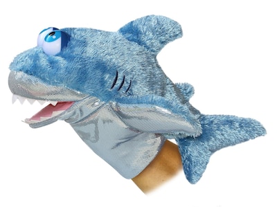 Foto 1 | Foto 1 | Marioneta De Peluche Aurora Sharky Sharky Blue 29 Cm - Venta Internacional.