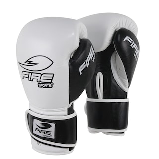 Foto 1 | Foto 1 | Guantes de Box Fire Sports de Piel Boxing 14oz color Blanco