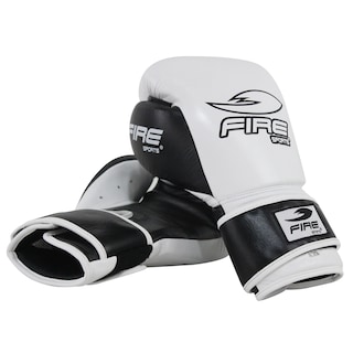 Foto 2 | Foto 2 | Guantes de Box Fire Sports de Piel Boxing 14oz color Blanco