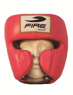 Foto 1 | Foto 1 | Careta de Boxeo Fire Sports color Rosa de Piel Cubre Pómulos para Entrenamiento Talla Chica
