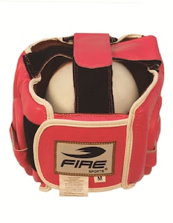 Foto 3 | Foto 3 | Careta de Boxeo Fire Sports color Rosa de Piel Cubre Pómulos para Entrenamiento Talla Chica