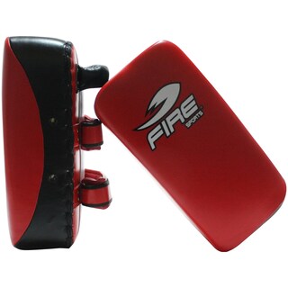Foto 1 | Foto 1 | Par Thai Pads Planos Fire Sports Rojo/ Negro En Piel Boxeo Artes Marciales