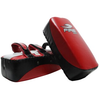 Foto 2 | Foto 2 | Par Thai Pads Planos Fire Sports Rojo/ Negro En Piel Boxeo Artes Marciales