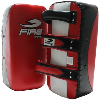 Foto 3 | Foto 3 | Par Thai Pads Planos Fire Sports Rojo/ Negro En Piel Boxeo Artes Marciales