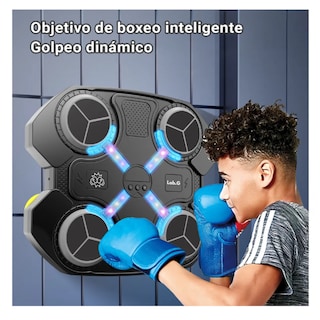 Foto 3 | Foto 3 | Máquina De Boxeo Infantil Con Música Y Luces Juego De Lucha Lab.g Negro