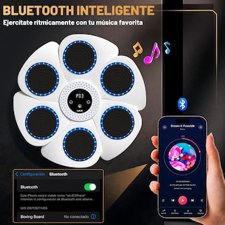 Foto 2 | Foto 2 | Máquina De Boxeo Lab.g Ajustable Pantalla Digital Siga La Música Blanco