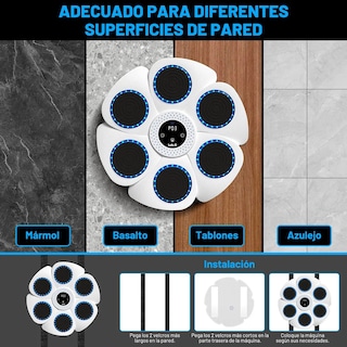 Foto 4 | Foto 4 | Máquina De Boxeo Lab.g Ajustable Pantalla Digital Siga La Música Blanco