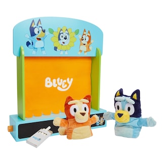 Foto 1 | Foto 1 | Set De Juego De Madera Colorido De Puppet Theatre Bluey Con Títeres - Venta Internacional.