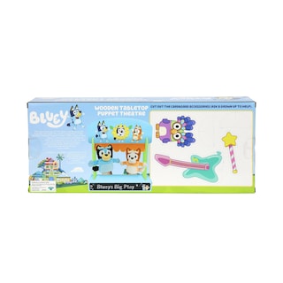 Foto 5 | Foto 5 | Set De Juego De Madera Colorido De Puppet Theatre Bluey Con Títeres - Venta Internacional.